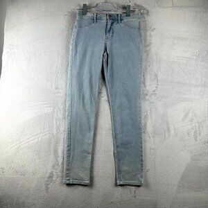 & Denim Women's Skinny Ankle Jeans Regular Waist Mid Rise Blue Size 26